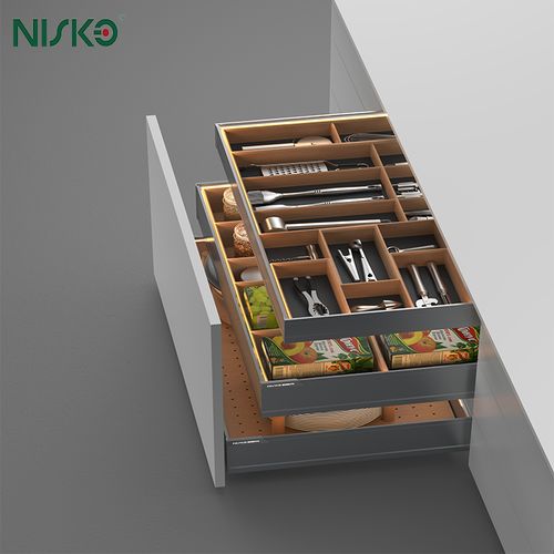 最新の企業 ソリューションについて 木製のバスケットの展示台#キッチン・オルグニザー