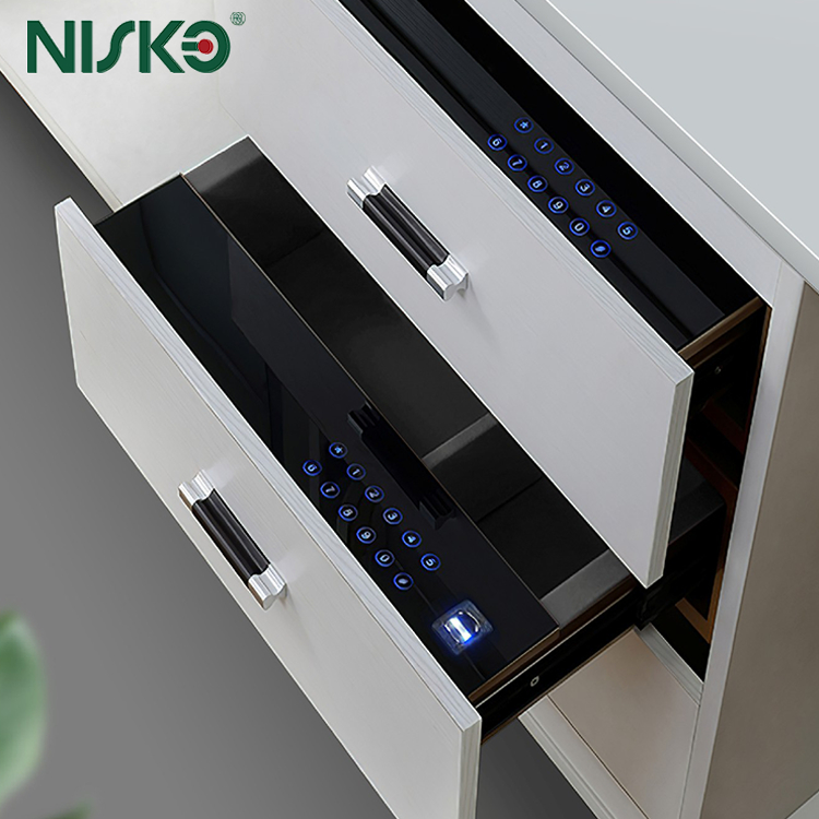 Smart Touch Screen Password Drawer Safe Box with Fingerprint Lock ...