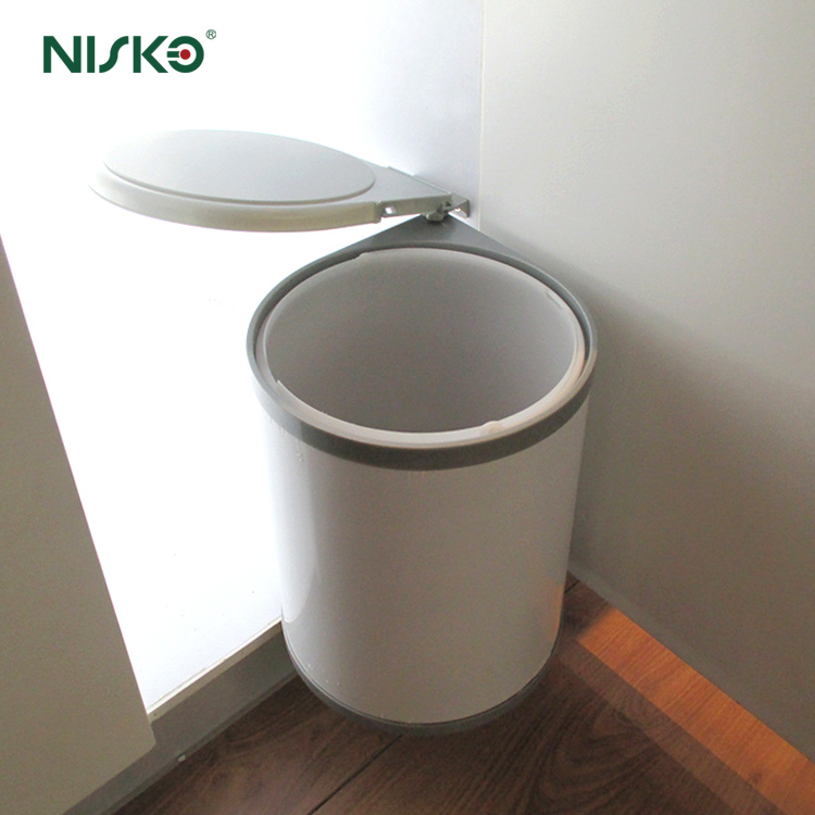 Photo inspiration: Built In Kitchen Cabinet Waste Bin Pull Out Trash Can Photo Inspiration