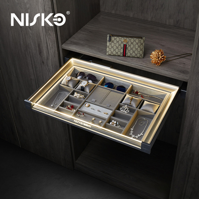 Good price Pull Out Jewelry Drawer Organizer with Auto LED Light online