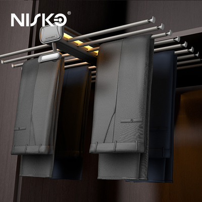 Good price Top Mount Double Row Soft-Closing Pant Rack for 750mm Cabinets online