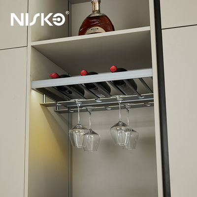 Good price Hanging Goblet Holder Wine Bottle Shelves And Glass Rack Kitchen Organizer online