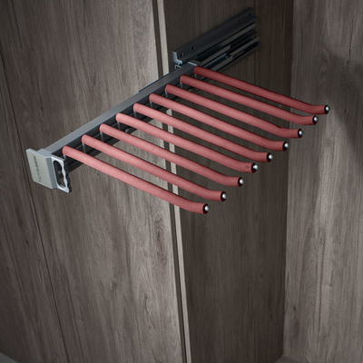 Goede prijs Zwakke sluiting broek kleding hangers zijkant gemonteerd met leer bar online