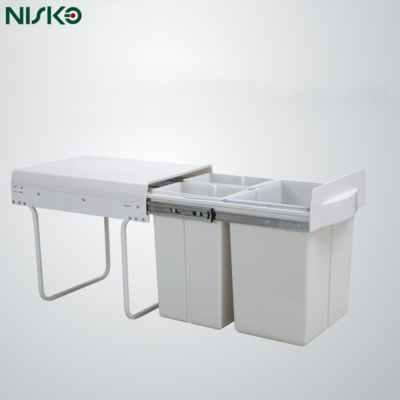 Harga yang bagus Tempat Sampah Dapur Tarik Ganda Geser 400mm 300mm on line