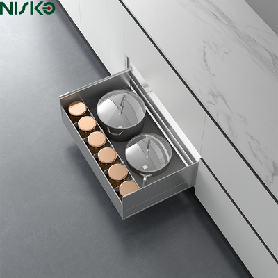 Harga yang bagus Multipurpose Pull Out Drawer Rak Rempah-rempah Bottle Bumbu dapur Solusi penyimpanan on line