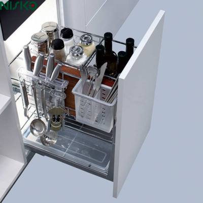 Good price Multipurpose Pull Out Spice Wire Rack for Wine Bottle Cultery Storage online