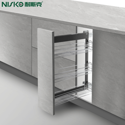 Giá tốt. Sliding Wire Pull Out Bottle Rack Basket Dòng kéo nhà bếp tổ chức 3 cấp trực tuyến