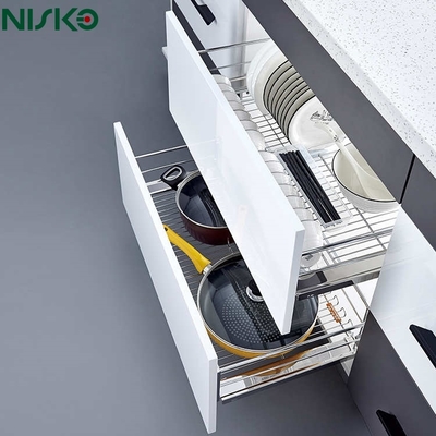 Giá tốt. Hai tầng kéo ra giỏ dụng cụ và chai nhà bếp dây lưu trữ tổ chức trực tuyến