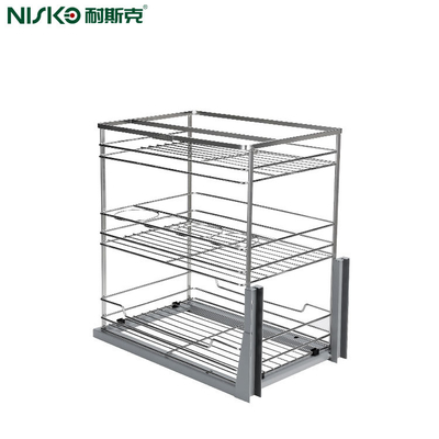 Giá tốt. Giá đựng gia vị tủ bếp bằng kim loại lưới kéo ra trực tuyến