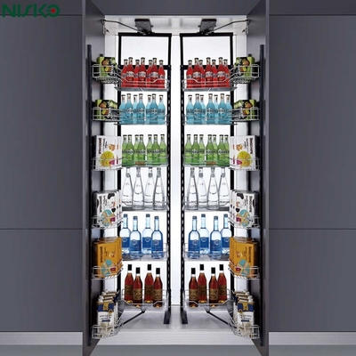 Good price Pull Out Pantry Tall Unit Sliding Kitchen Drawer Baskets 6 Tiers online
