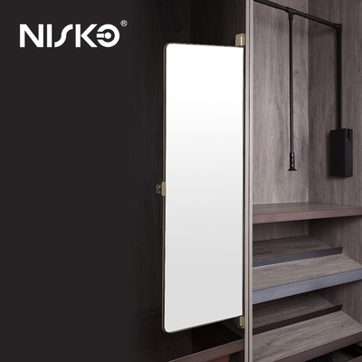 Good price Wardrobe Rotating Built In Sliding Closet Mirror Revolving Dressing Mirror online