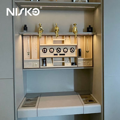 Goede prijs Elektrisch Omhooggaande Sieraden Organizer Garderobe Vitrinekast met Verlichting online