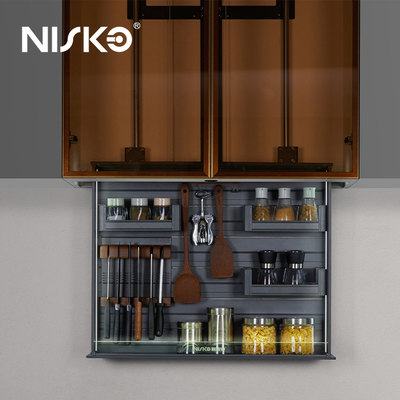 Good price Pull Down Smart Lifting Kitchen Storage Rack for Seasoning Bottle online
