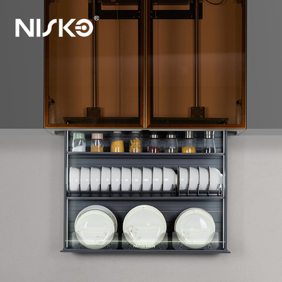 Good price Pull Down Seasoning Bottle Storage Rack Automatic Electronic Lift online