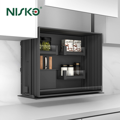 Bom preço Cesta de armazenamento de parede com elevação elétrica para garrafas de vinho para utensílios de cozinha on-line