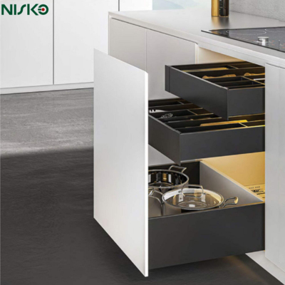 Good price Kitchen Metal Cabinet Slim Tandem Box Soft Closing 13mm online