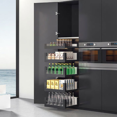 Good price 5 Tiers Inner Soft Closing Drawer Multifunctional Sliding Cabinet Baskets With Shelves online