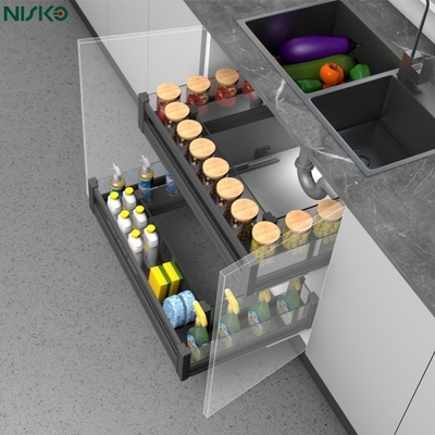 Good price 2 Tier Pull out Under Sink Organizer Multipurpose Kitchen Cabinet Basket online