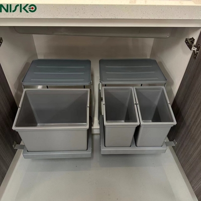 Good price Double Pull Out Sliding Garbage Bins Kitchen Waste Container 10–15L online