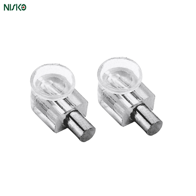 Good price Adjustable Cabinet Fittings Glass Shelf Support Pins With Transparent Cap online