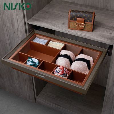 Buen precio Cesta extraíble oculta para guardar ropa interior, sujetadores y lencería en el armario en línea