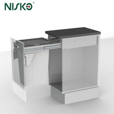 Bom preço Lixeira deslizante removível para lixo doméstico, lixeiras de fechamento suave para armário de cozinha doméstico on-line