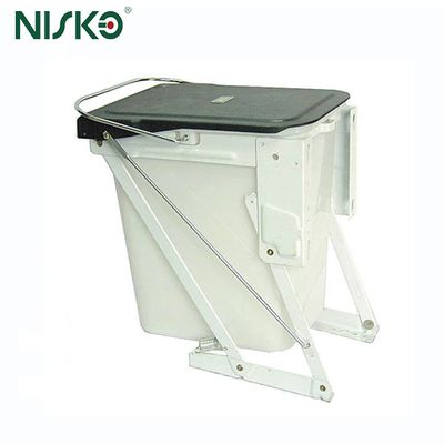 Buen precio Gabinete de cocina cubo de basura incorporado, cubo de basura doméstico, basculante con cajón de cubierta en línea