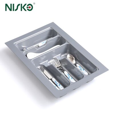 Buen precio Organizador de cubiertos para cajón de cocina, inserto para cubiertos, utensilios, almacenamiento de plata en línea